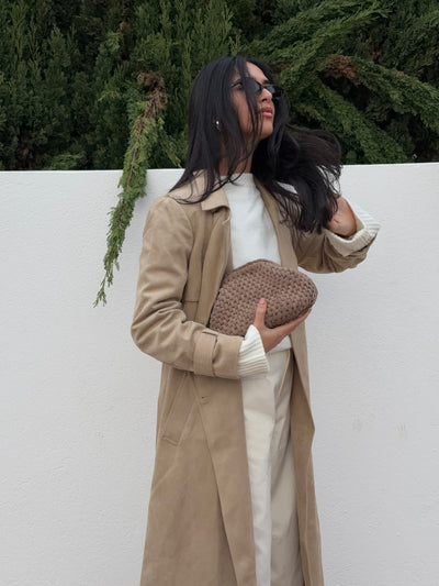 Beige Mona Suede