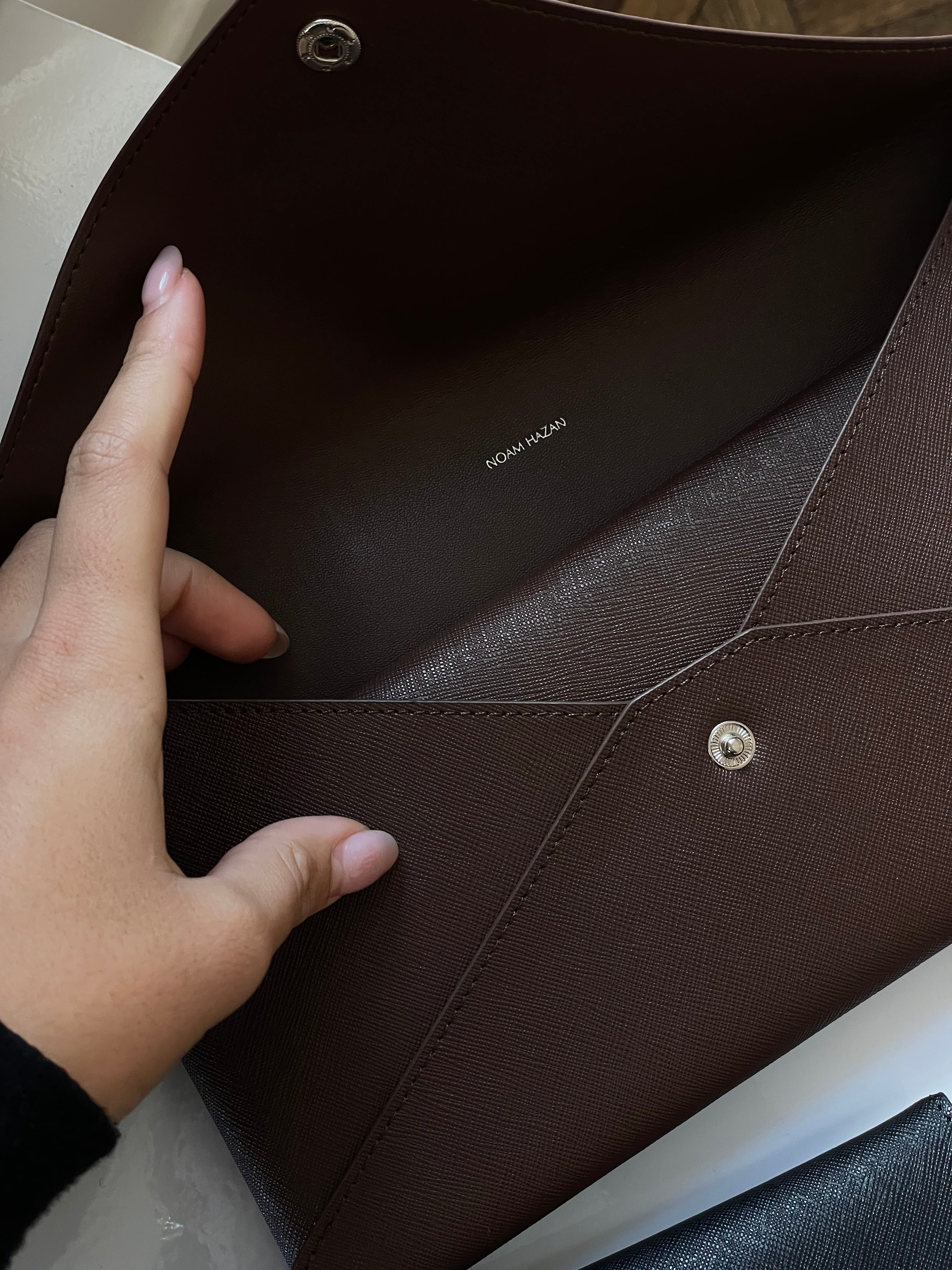Caroline Brown Leather wallet set