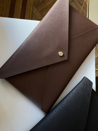Caroline Brown Leather wallet set